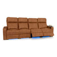Julius Italian Leather Big & Tall Home Theater Seats