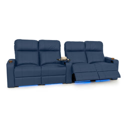 Julius Italian Leather Big & Tall Home Theater Seats