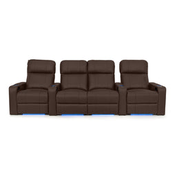 Julius Italian Leather Big & Tall Home Theater Seats