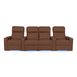 Julius Italian Leather Big & Tall Home Theater Seats