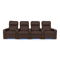 Julius Italian Leather Big & Tall Home Theater Seats