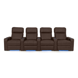 Julius Italian Leather Big & Tall Home Theater Seats
