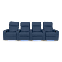 Julius Italian Leather Big & Tall Home Theater Seats