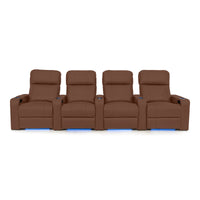 Julius Italian Leather Big & Tall Home Theater Seats