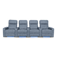 Julius Italian Leather Big & Tall Home Theater Seats