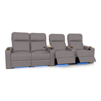 Julius Italian Leather Big & Tall Home Theater Seats
