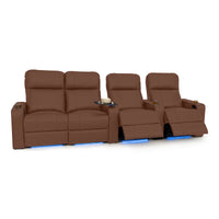 Julius Italian Leather Big & Tall Home Theater Seats