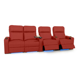 Julius Italian Leather Big & Tall Home Theater Seats