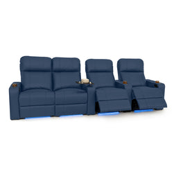 Julius Italian Leather Big & Tall Home Theater Seats