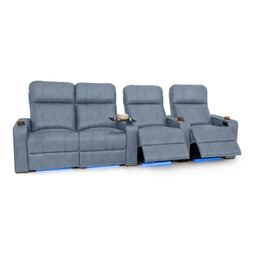 Julius Italian Leather Big & Tall Home Theater Seats