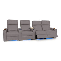 Julius Italian Leather Big & Tall Home Theater Seats
