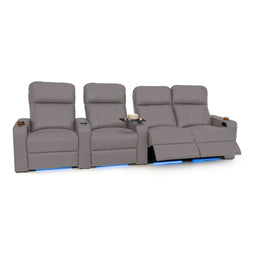 Julius Italian Leather Big & Tall Home Theater Seats