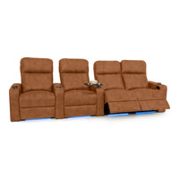 Julius Italian Leather Big & Tall Home Theater Seats