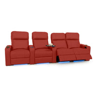 Julius Italian Leather Big & Tall Home Theater Seats