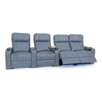 Julius Italian Leather Big & Tall Home Theater Seats