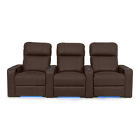 Julius Italian Leather Big & Tall Home Theater Seats