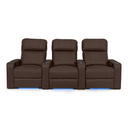 Julius Italian Leather Big & Tall Home Theater Seats
