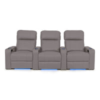 Julius Italian Leather Big & Tall Home Theater Seats