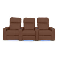 Julius Italian Leather Big & Tall Home Theater Seats