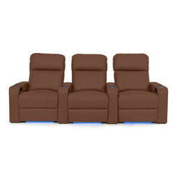 Julius Italian Leather Big & Tall Home Theater Seats