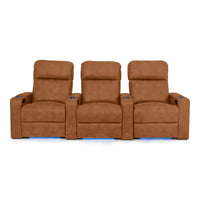 Julius Italian Leather Big & Tall Home Theater Seats