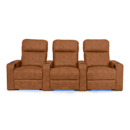 Julius Italian Leather Big & Tall Home Theater Seats