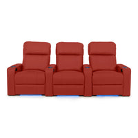 Julius Italian Leather Big & Tall Home Theater Seats