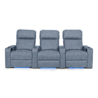 Julius Italian Leather Big & Tall Home Theater Seats