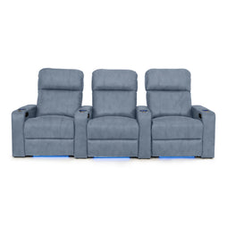Julius Italian Leather Big & Tall Home Theater Seats