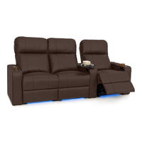 Julius Italian Leather Big & Tall Home Theater Seats