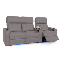 Julius Italian Leather Big & Tall Home Theater Seats
