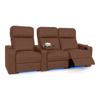 Julius Italian Leather Big & Tall Home Theater Seats