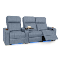 Julius Italian Leather Big & Tall Home Theater Seats