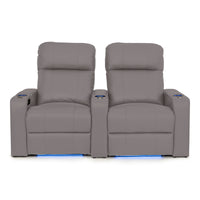 Julius Italian Leather Big & Tall Home Theater Seats