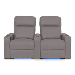 Julius Italian Leather Big & Tall Home Theater Seats