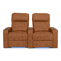 Julius Italian Leather Big & Tall Home Theater Seats