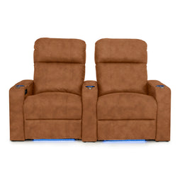 Julius Italian Leather Big & Tall Home Theater Seats