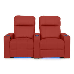 Julius Italian Leather Big & Tall Home Theater Seats