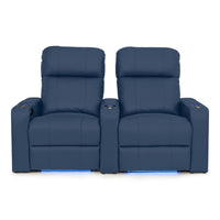 Julius Italian Leather Big & Tall Home Theater Seats