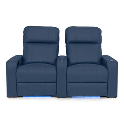 Julius Italian Leather Big & Tall Home Theater Seats