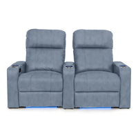 Julius Italian Leather Big & Tall Home Theater Seats