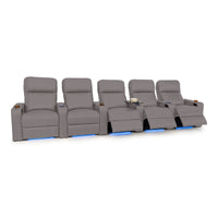 Julius Italian Leather Big & Tall Home Theater Seats