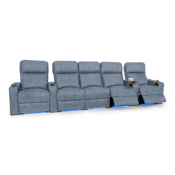 Julius Italian Leather Big & Tall Home Theater Seats