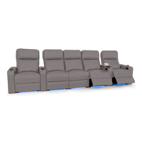 Julius Italian Leather Big & Tall Home Theater Seats