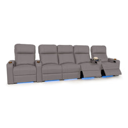 Julius Italian Leather Big & Tall Home Theater Seats