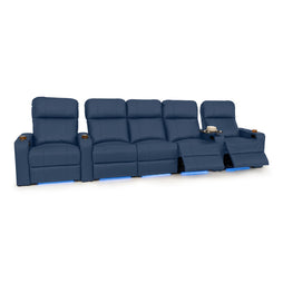 Julius Italian Leather Big & Tall Home Theater Seats