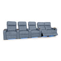 Julius Italian Leather Big & Tall Home Theater Seats