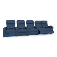 Julius Italian Leather Big & Tall Home Theater Seats