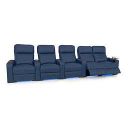 Julius Italian Leather Big & Tall Home Theater Seats