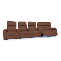 Julius Italian Leather Big & Tall Home Theater Seats